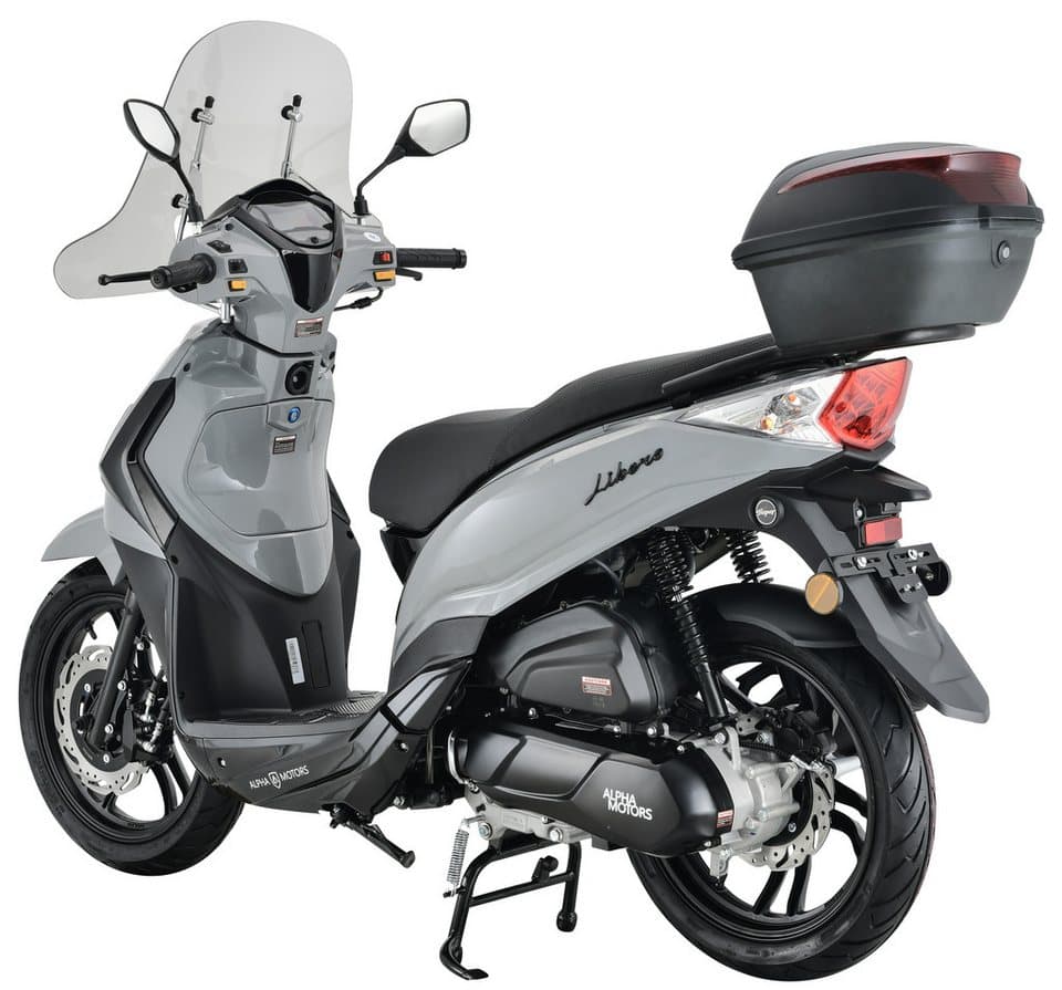 Alpha Motors Motorroller Motorroller Libero 125 ccm 90 km/h 16" inkl. Topcase und Windschild, 125 ccm, 90 km/h, Euro 5 - Thumbnail 7