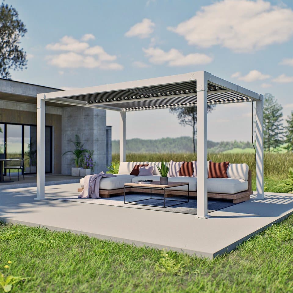 Sojag Pergola Hana 1013 Beige, BxTxH: 300,5x400,2x225,3 cm, Massive Aluminiumkonstruktion - Thumbnail 4