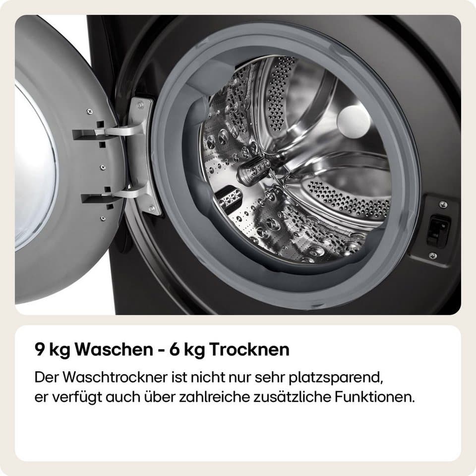 LG Waschtrockner Serie 7 W4WR7096YB, 9 kg, 6 kg, 1400 U/min - Thumbnail 19