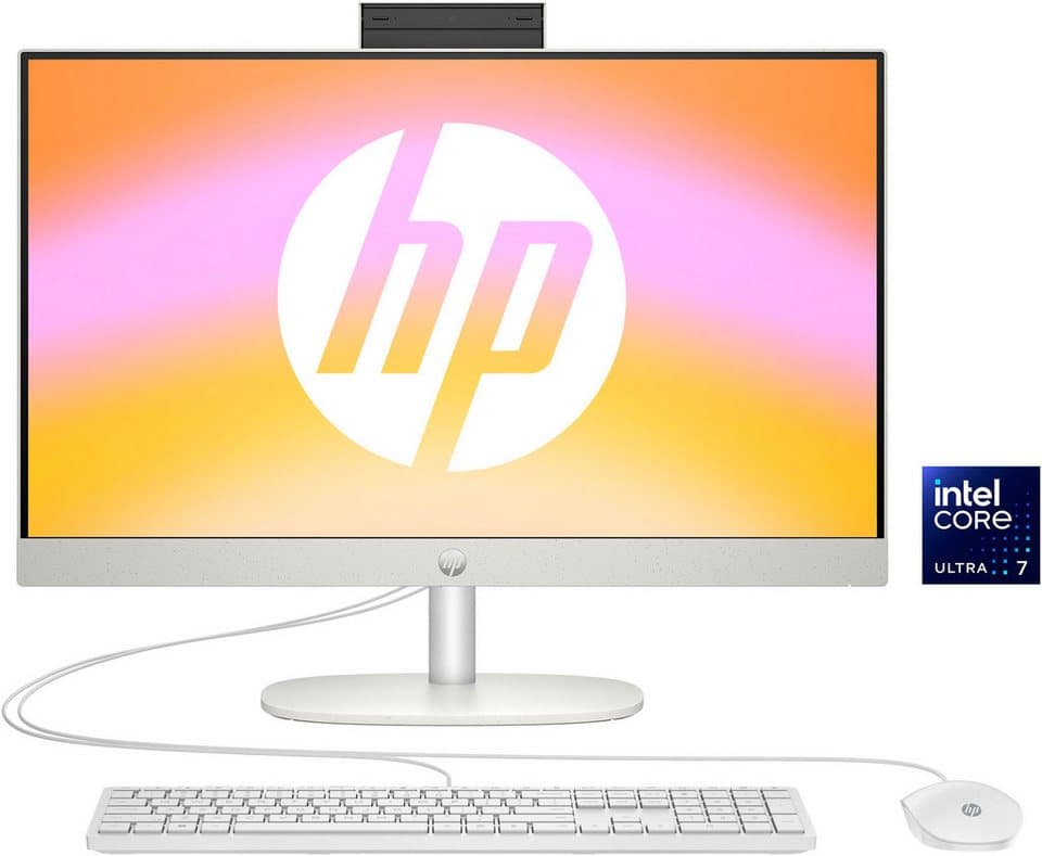 HP 24-cr1202ng All-in-One PC (23,8 Zoll, Intel Core Ultra 7 155U, 4-core ARC Graphics, 16 GB RAM, 512 GB SSD, Luftkühlung) - Bild 1