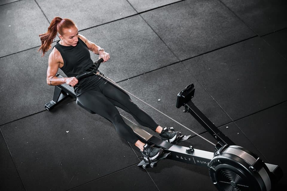 Half Human Rudergerät Air Rower Rudergerät (150 kg max. Benutzergewicht, Sport), Rudermaschine - Thumbnail 16
