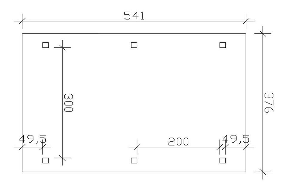 Skanholz Einzelcarport Franken, BxT: 376x541 cm, 220 cm Einfahrtshöhe - Thumbnail 6