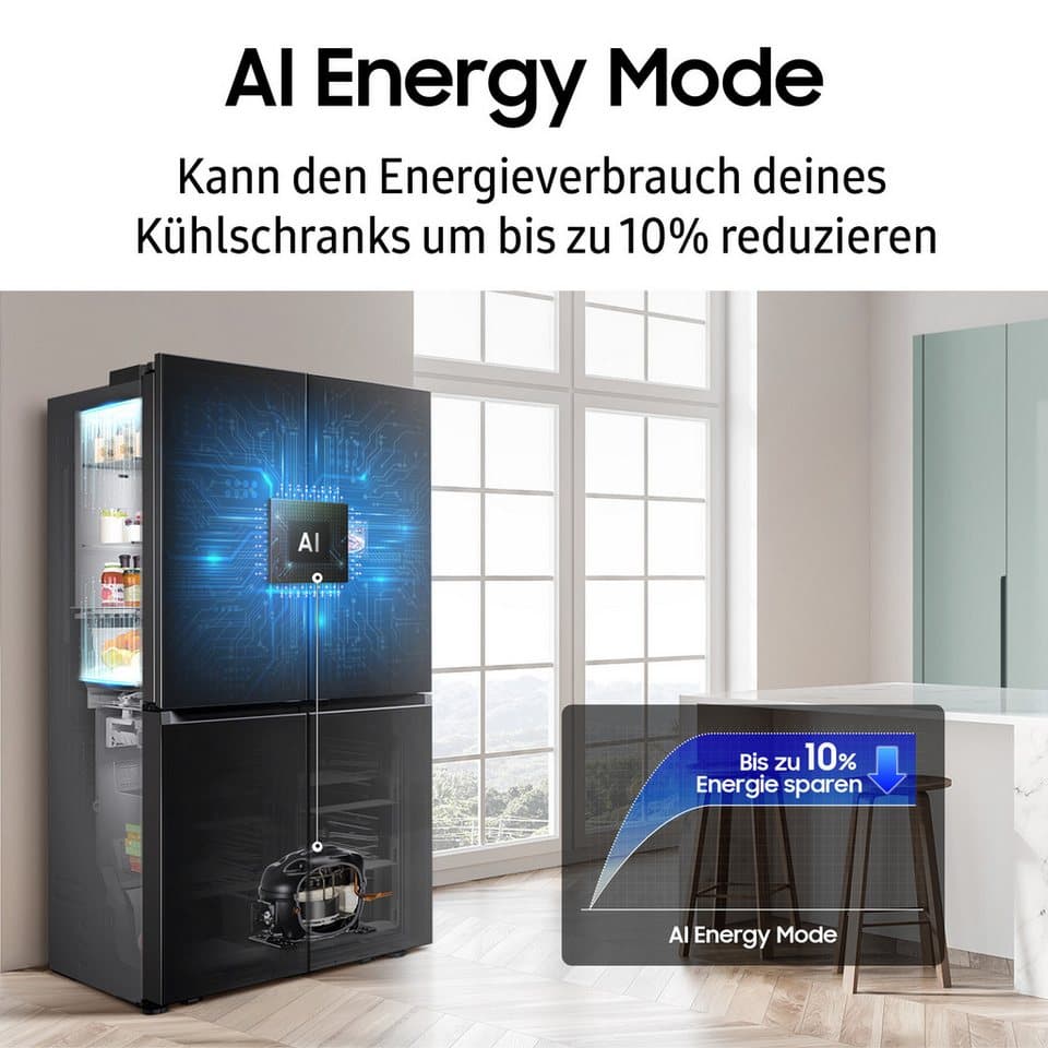 Samsung French Door RM94F RM90F67CECEF, 185,3 cm hoch, 91,2 cm breit - Thumbnail 10