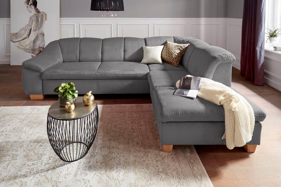 sit&more Ecksofa Santo L-Form, mit Federkern, wahlweise mit Schlaffunktion und Stauraum - Bild 1