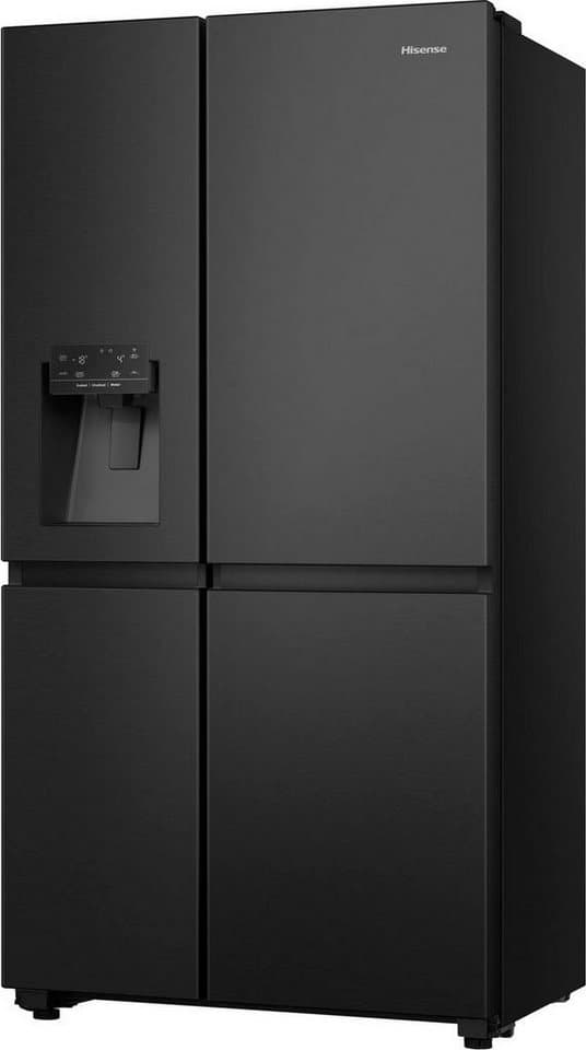 Hisense Side-by-Side RS818N4TFC, 179 cm hoch, 91 cm breit, MetalCooling, No Frost Plus, mit Wassertank, Wifi - Bild 1