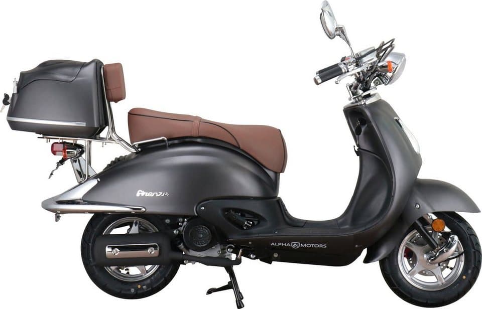 Alpha Motors Motorroller Retro Firenze, 50 ccm, 45 km/h, Euro 5, (mit Topcase), mit Lenkerschloss, im Retro-Look - Thumbnail 5