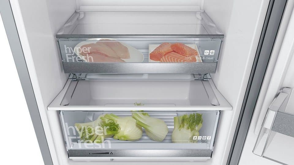 SIEMENS Kühl-/Gefrierkombination iQ500 KG36EALCA, 186 cm hoch, 60 cm breit, lowFrost, hyperFresh Schubladen, bigBox, LED-Licht, Flaschenregal - Thumbnail 18