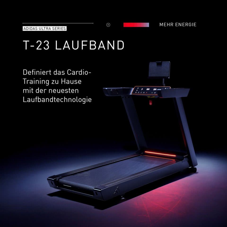 adidas Performance Laufband Laufband T-23 (mit Bluetooth-Funktion), bis max. 20 km/h, mit Steigung, 150 kg max. Benutzergewicht - Thumbnail 10