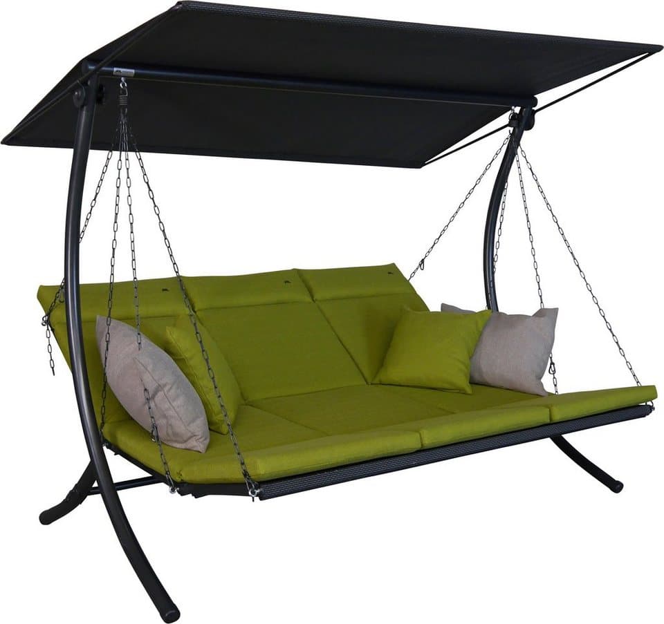 Angerer Freizeitmöbel Hollywoodschaukel Swing Smart lime, 3-Sitzer, Bettfunktion, wetterfest - Thumbnail 2