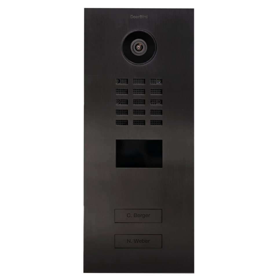 DoorBird Video-Türsprechanlage DoorBird - Video Türstation D2102 mit 2 Klingeltasten (Außenbereich, Haustür, Eingangsbereich, Smarte Video Türsprechanlage mit App-Steuerung, Ethernet / PoE) - Thumbnail 3