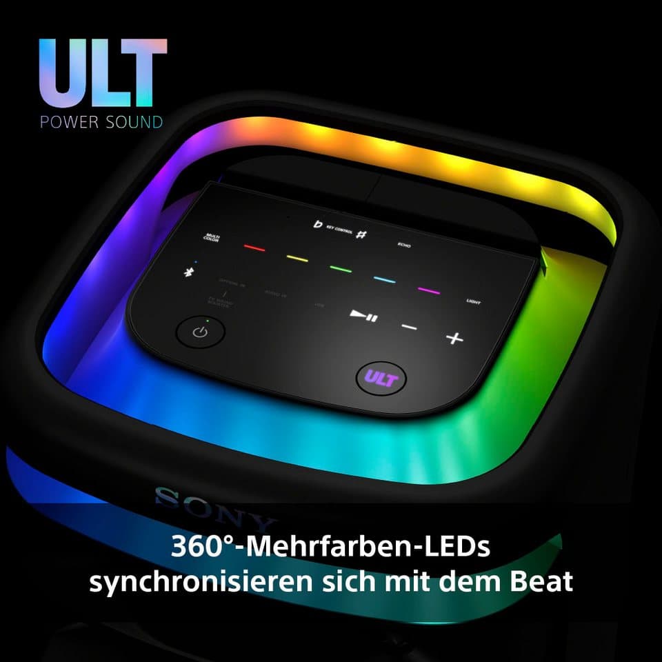 Sony ULT TOWER 10 inkl. kabelloses Micro Party-Lautsprecher (Bluetooth, 139 W, ultimativem tiefen Bass, X-Balanced Speakers, 360-LED-Beleuchtung) - Thumbnail 22