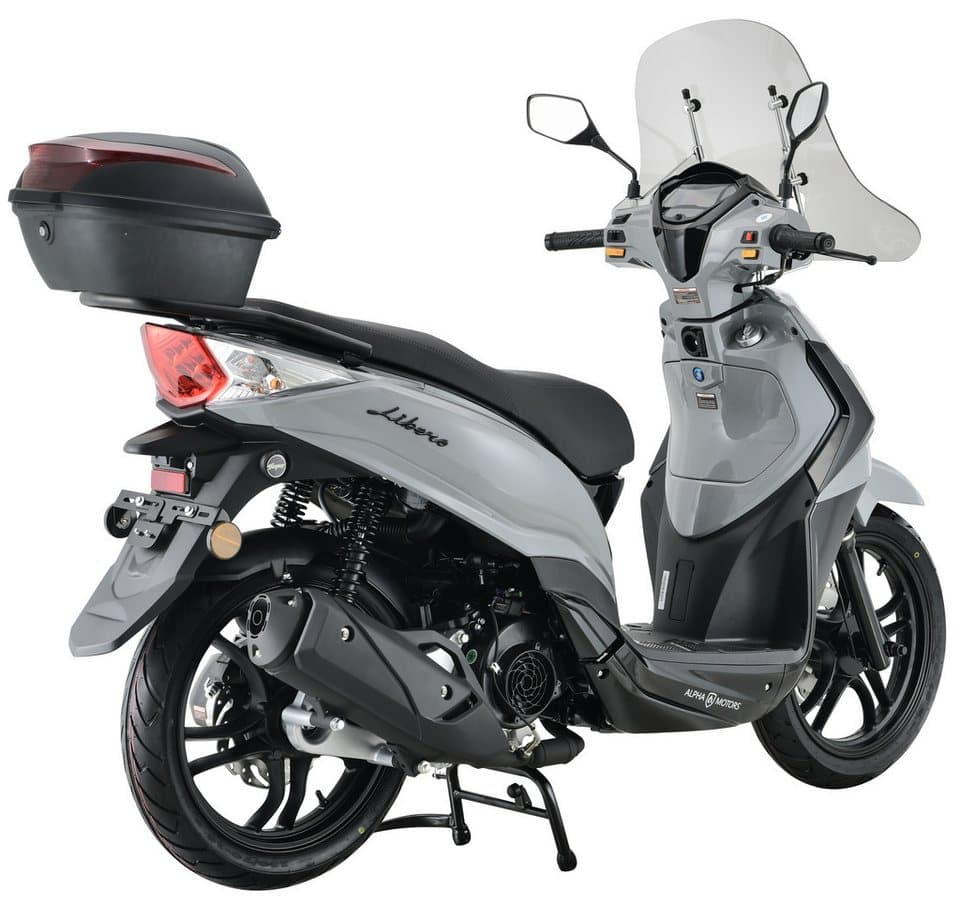 Alpha Motors Motorroller Motorroller Libero 125 ccm 90 km/h 16" inkl. Topcase und Windschild, 125 ccm, 90 km/h, Euro 5 - Thumbnail 8