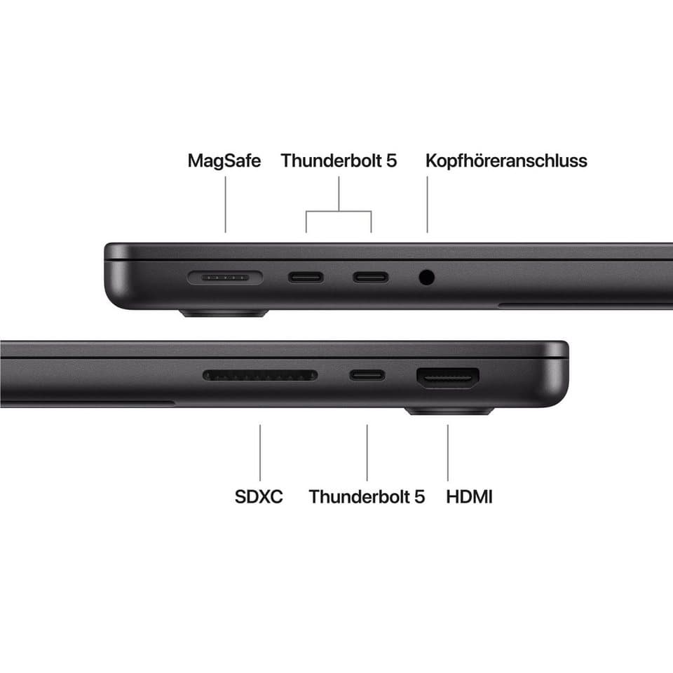 Apple MacBook Pro CTO 14" Notebook (35,97 cm/14,2 Zoll, Apple M5 Max M5, 32-Core GPU, 36 GB, 2000 GB SSD) - Thumbnail 7