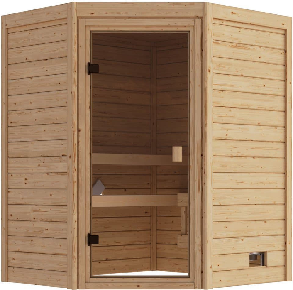 welltime Sauna Backas, BxTxH: 148 x 145 x 190,5 cm, 28 mm, verschiedene Varianten - Thumbnail 2