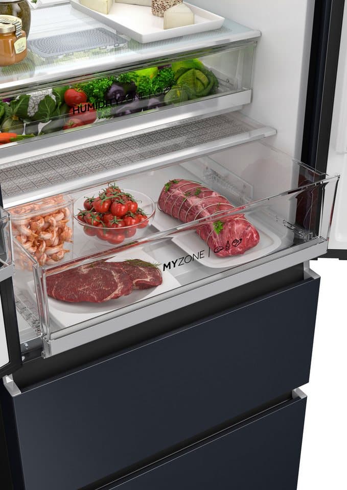 Haier French Door French Door 70 HFW7720ENMB, 200,6 cm hoch, 70 cm breit, 201 cm hoch, 70 cm breit, Easy Access-Gefrierschubladen - Thumbnail 16