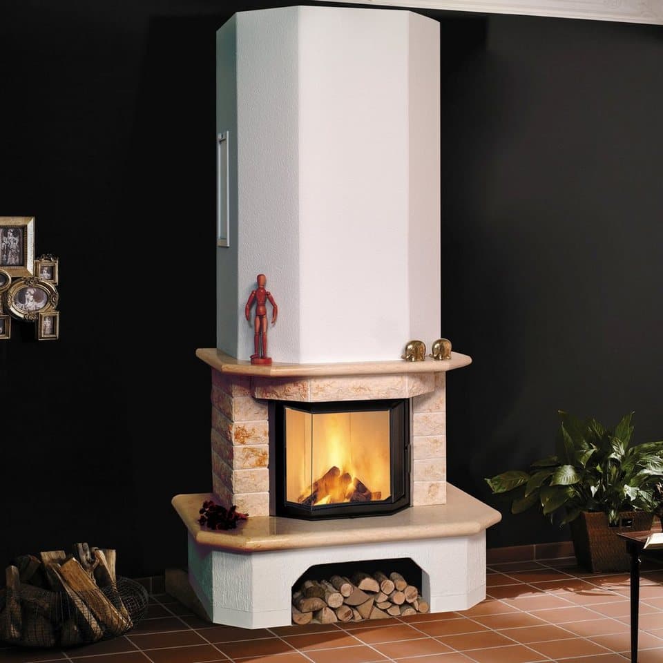 HARK Kaminbausätze »Aspen echter Mamor classico-beige«, 8 kW, Zeitbrand, Aufbaumaterial bis Raumhöhe 250cm inkl. - Thumbnail 2