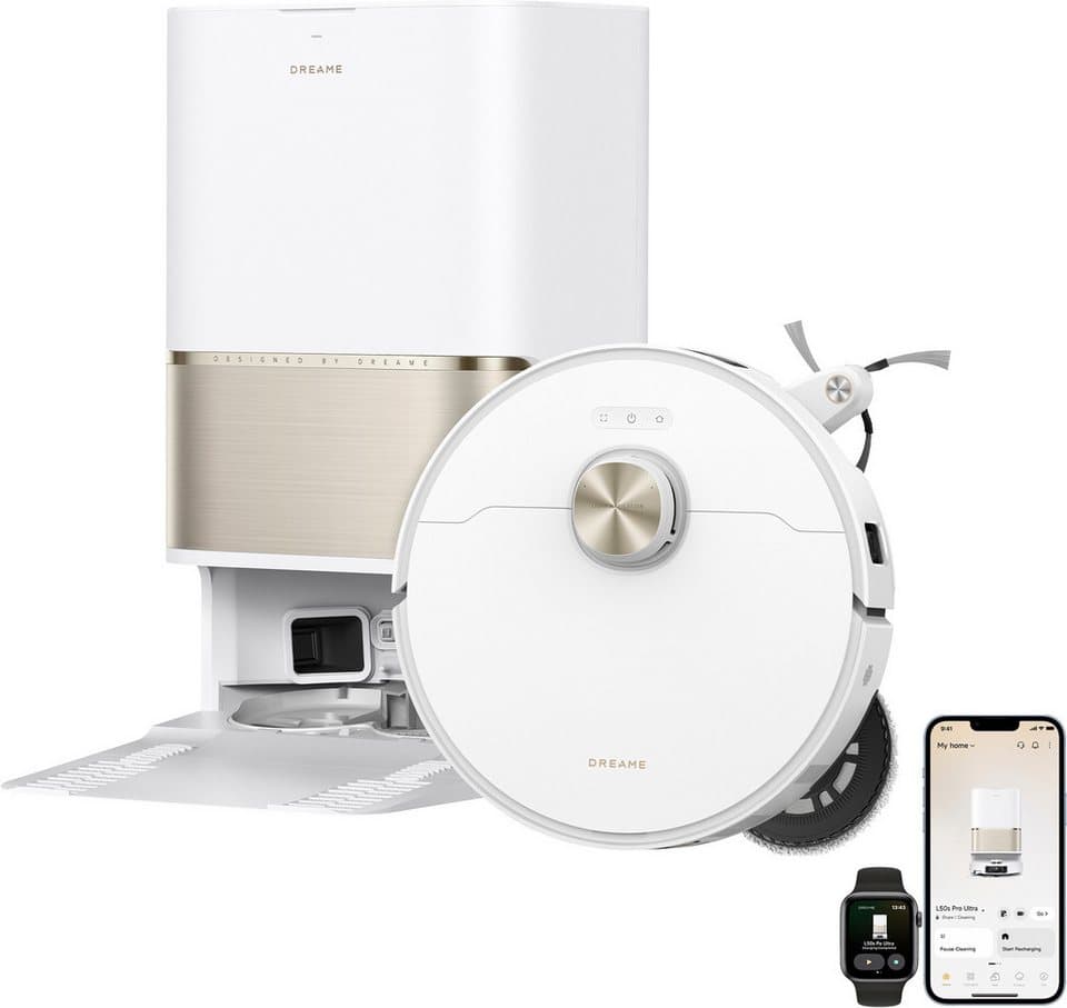 Dreame Saugroboter L50s Pro Ultra, 600 W, beutellos, Basisstation, App-Steuerung - Thumbnail 2