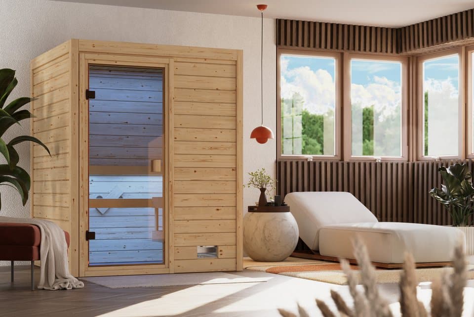 welltime Sauna Backas, BxTxH: 148 x 145 x 190,5 cm, 28 mm, verschiedene Varianten - Thumbnail 12