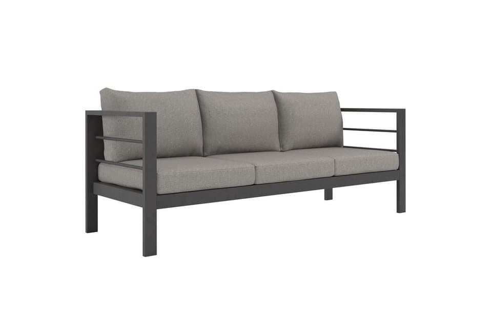 KONIFERA Gartenlounge-Set »New Jersey«, (Set, 19-tlg., 1x 3er Sofa, 1x 2er Sofa, 2 Sessel, Tisch 62x110x41 cm), inkl. Auflagen, Tischplatte aus Nonwood - Thumbnail 3