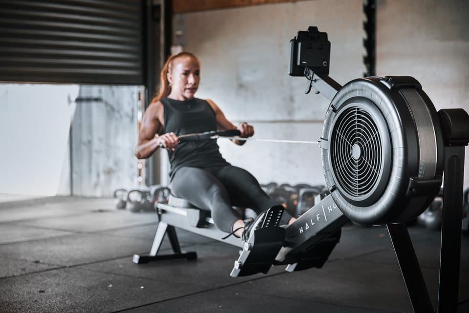Half Human Rudergerät Air Rower Rudergerät (150 kg max. Benutzergewicht, Sport), Rudermaschine - Thumbnail 13