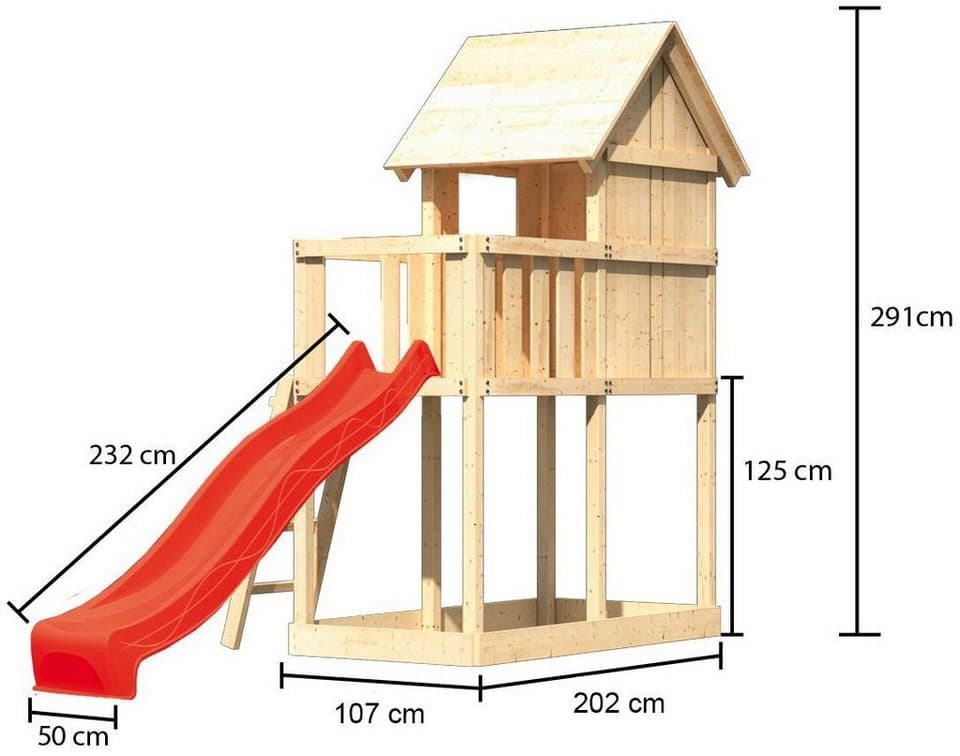 KONIFERA Spielturm Finni, BxTxH: 107x202x291 cm - Thumbnail 8