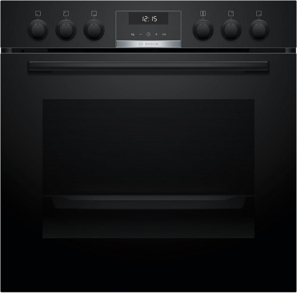 BOSCH Elektro-Herd-Set HND611LS67, mit Backwagen, Hydrolyse, Backwagen mit ausziehbarer Tür für bequemes Kochen & Backen - Thumbnail 2