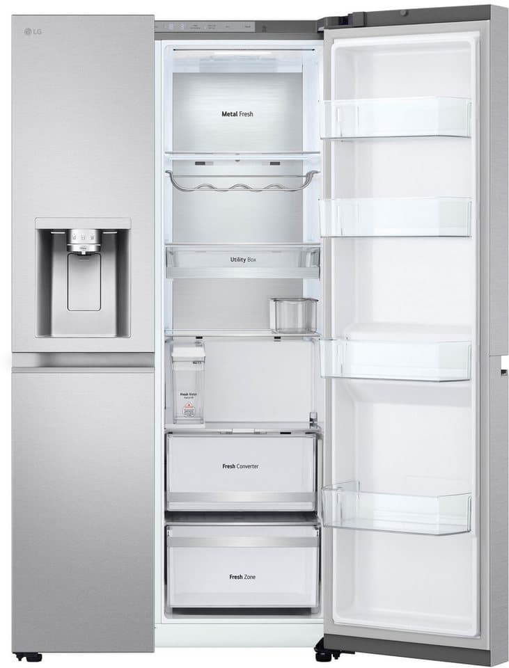 LG Side-by-Side GSLE91MBAB, 179 cm hoch, 91,3 cm breit, Eis-, Crushed Ice- und Wasserspender, Total No Frost - Thumbnail 16