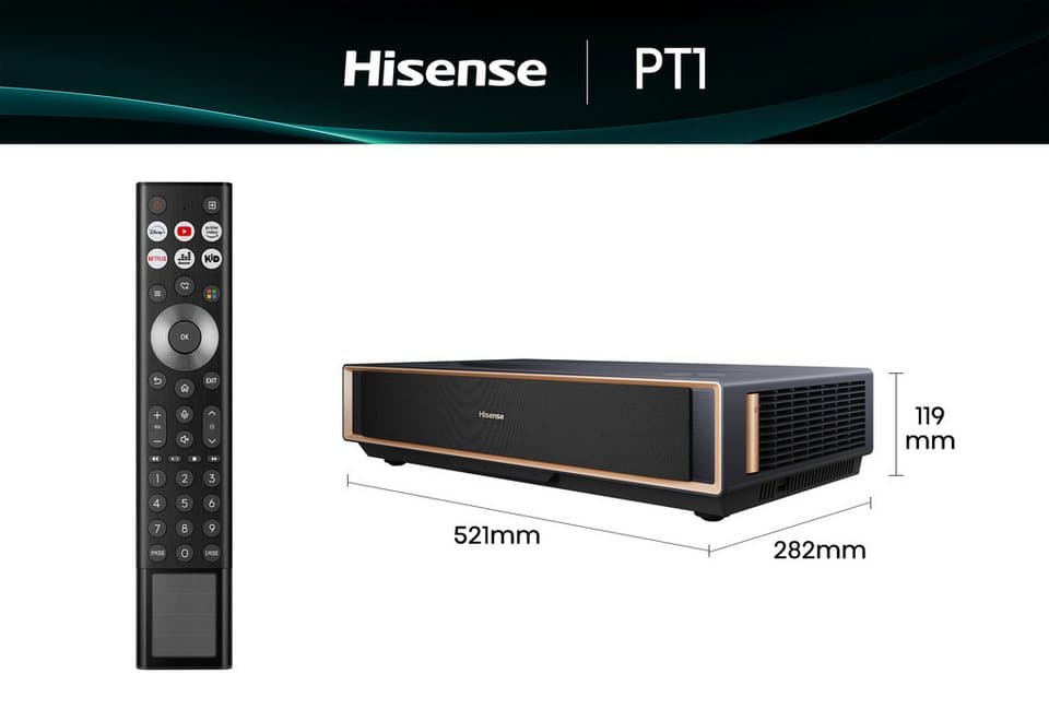 Hisense PT1 Kurzdinstanzprojektor (2500 lm, 3000:1, 3840 x 2160 px) - Thumbnail 21