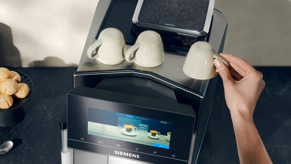 SIEMENS Kaffeevollautomat EQ900 TQ903D43, intuitives 6,8" TFT-Display, Geräuschreduzierung, App-Steuerung, Barista-Modus, AromaSelect, 3 Profile, edelstahl - Thumbnail 11