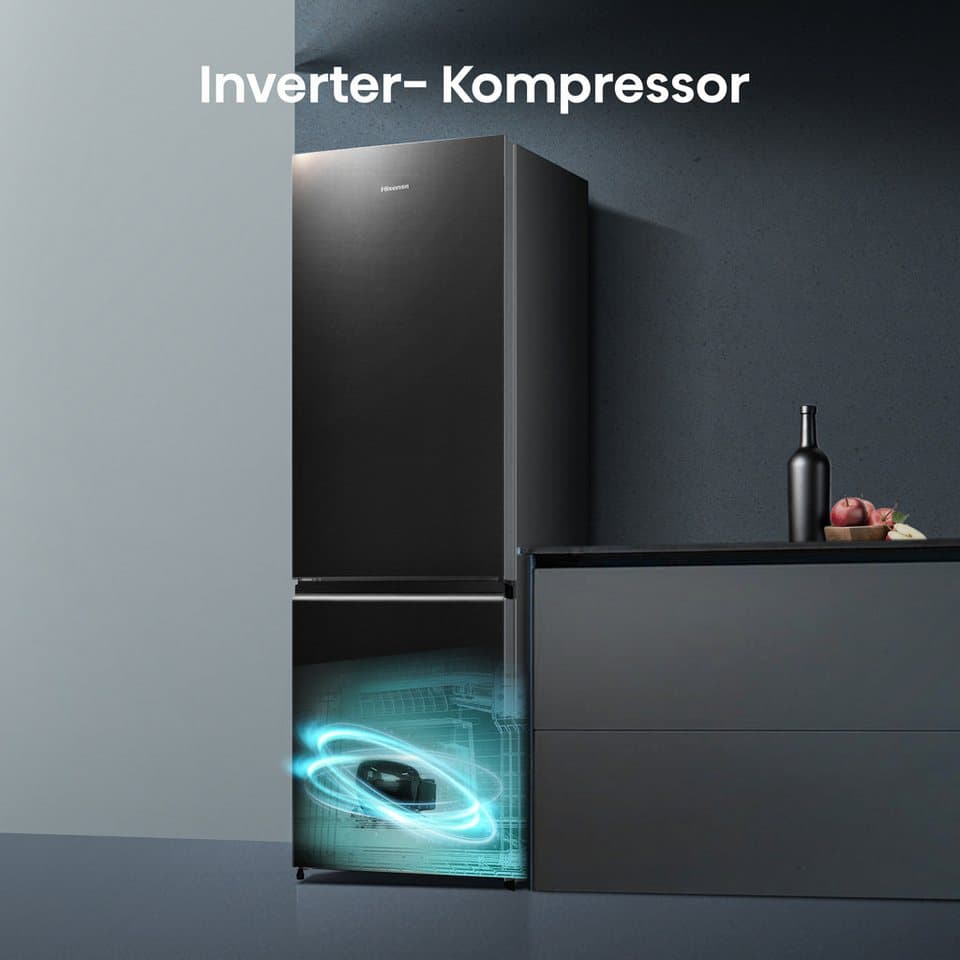 Hisense Kühl-/Gefrierkombination RB440N4AFA, 201,7 cm hoch, 59,5 cm breit, Total No Frost, 0° Cooling Schublade, Flaschenablage, Super Freeze - Thumbnail 12