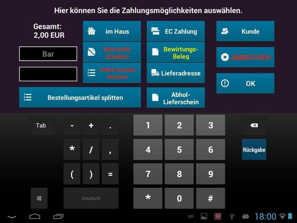 BlitzKasse Kassensystem 10" All-in-One MINI Kasse für Handel: Laden Friseursalon Studio Markt - Thumbnail 4