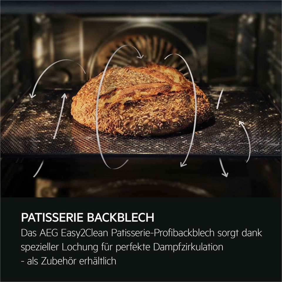 AEG Pyrolyse Backofen 6000 TR6PB50WSB, Pyrolyse-Selbstreinigung, Knusprig & saftig: SteamCrisp mit 25 % Dampf für leckere Ofengerichte - Thumbnail 10