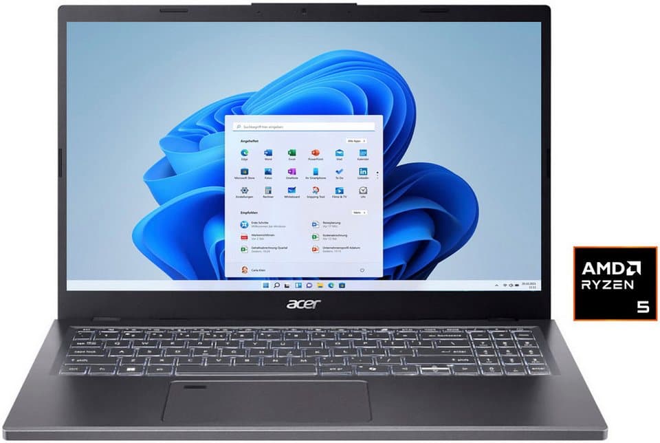 Acer Aspire 15 Notebook (39,62 cm/15,6 Zoll, AMD Ryzen 5 8640HS, Radeon 760M, 16 GB, 512 GB SSD) - Bild 1