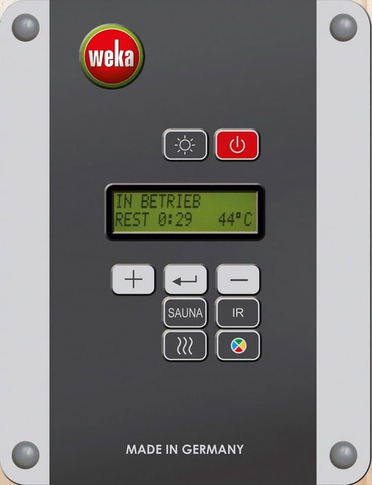 weka Sauna Valida Eck 1, BxTxH: 189 x 139 x 203,5 cm, 38 mm, 4,5 kW Bio-Kombiofen mit ext. Strg., Fenster - Thumbnail 3