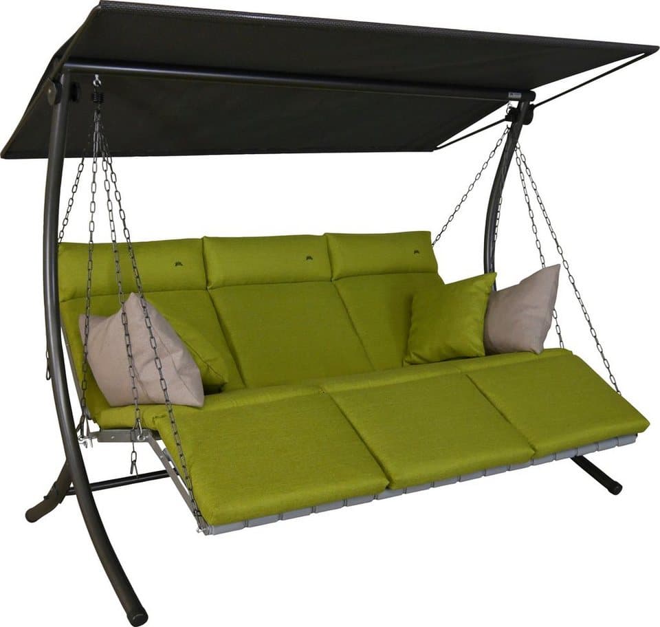 Angerer Freizeitmöbel Hollywoodschaukel Luxus Smart lime, 3-Sitzer, Bettfunktion, BxTxH: 210x145x160 cm - Thumbnail 3