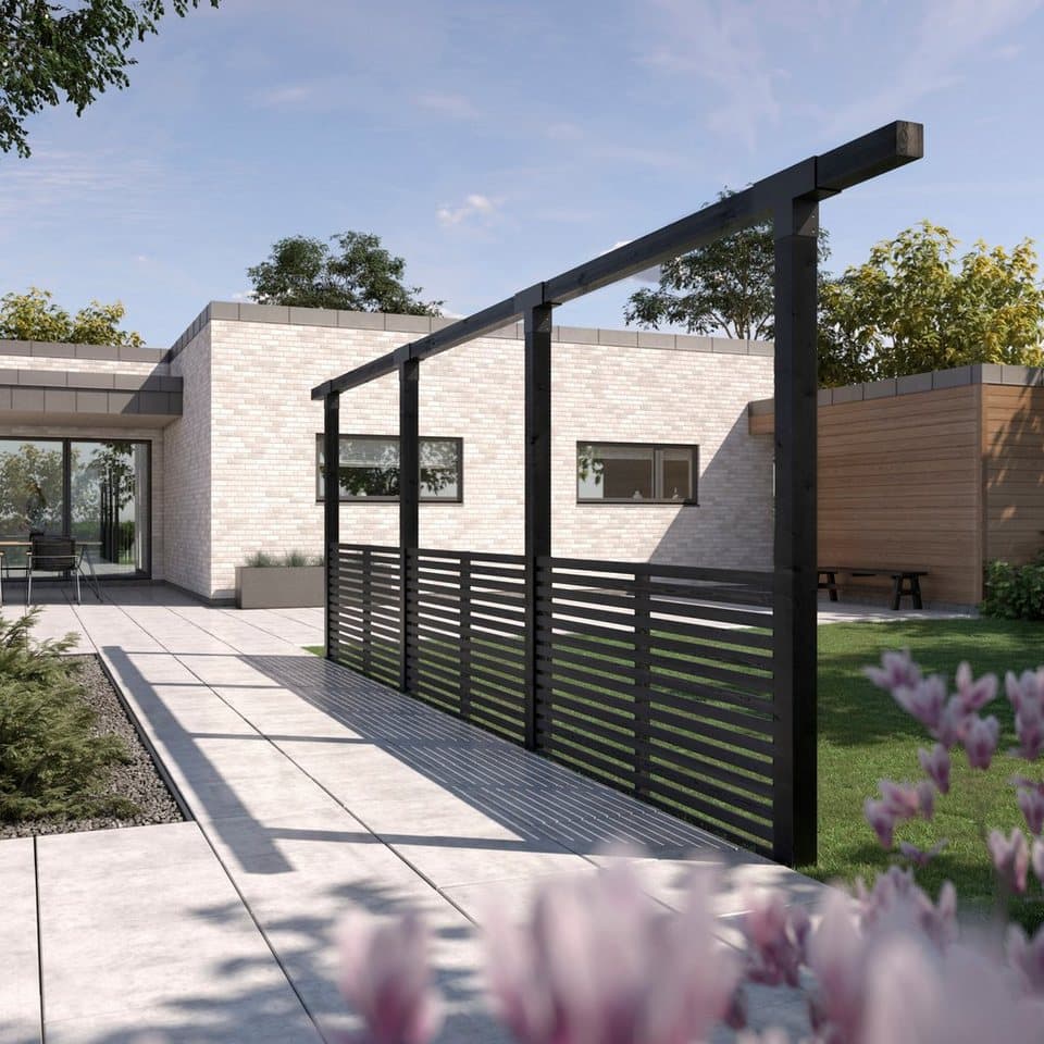 PLUS Pergola Cubic, BxTxH: 9x664x217 cm, 3 Module inkl. Tokyozäunen - Thumbnail 2