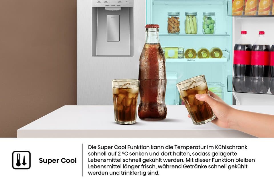 Hisense Side-by-Side MS91528IC, 178,6 cm hoch, 91,1 cm breit, mit Wasser-/Eisspender, kein Festwasseranschluss dank Tank - Thumbnail 14