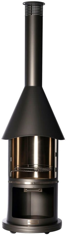 Buschbeck Holzkohlegrill Edelstahlgrill Auckland, dunkelgrau, Edles Design, Premium-Produkt mit Senotherm-Lackierung, Ø65 x H 230 cm - Thumbnail 3