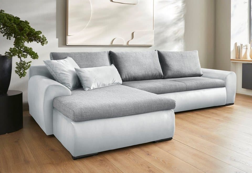 Home affaire Ecksofa Win L-Form, B: 285 cm - OTTO. Verlässliche Qualität., 2 Zierkissen, optional Schlaffunktion & Bettkasten - Thumbnail 12