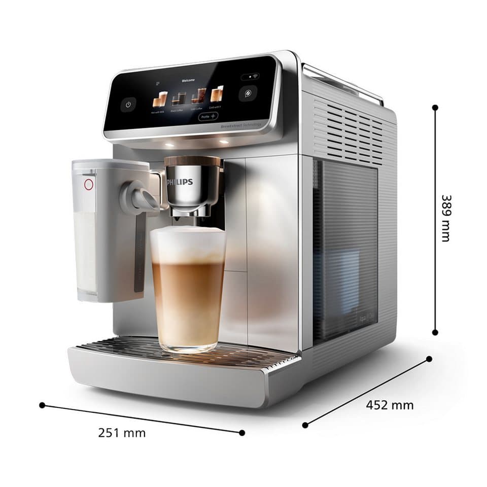 Philips Kaffeevollautomat EP8757/20 8000 Series LatteGo Pro Café Aromis, 50 Getränke (heiß oder eisgekühlt), LatteGo Pro-Milchsystem, BrewExtract Technologie, appfähig - Thumbnail 11