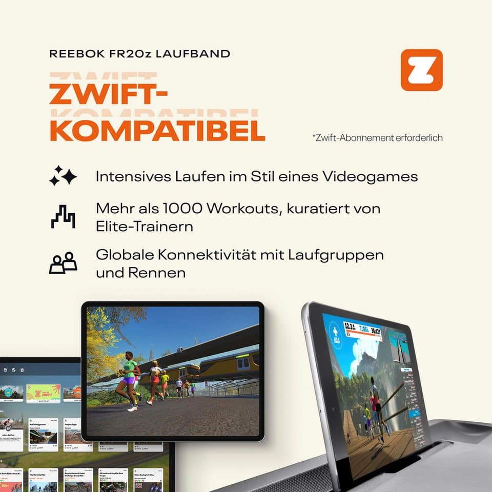 Reebok Laufband FR20z Floatride, bis max. 18 km/h, mit Steigung, 120 kg max. Benutzergewicht - Thumbnail 21