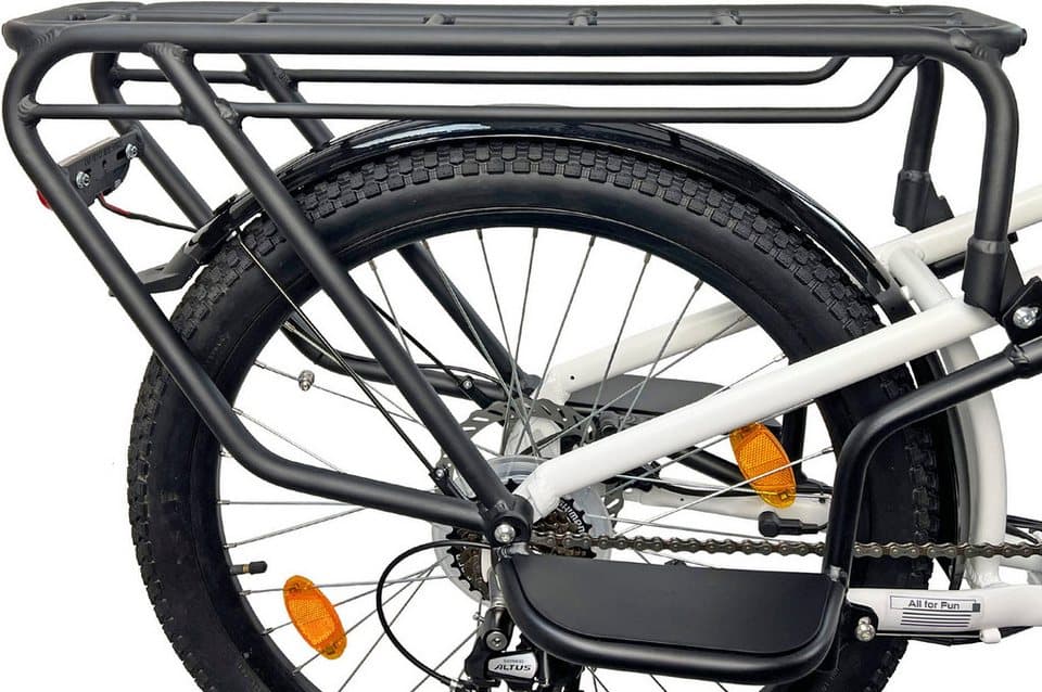 LLobe E-Bike Lastenrad Cargo City E-Bike Cargado, 7 Gang Shimano Tourney Schaltwerk, Kettenschaltung, Mittelmotor, 468 Wh - Thumbnail 14