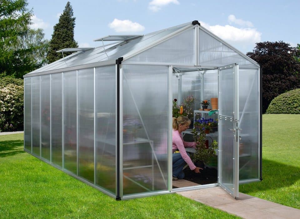 Vitavia Gewächshaus Zeus 13800, BxTxH: 266 x 547 x 250 cm, 16 mm Wandstärke - Bild 1