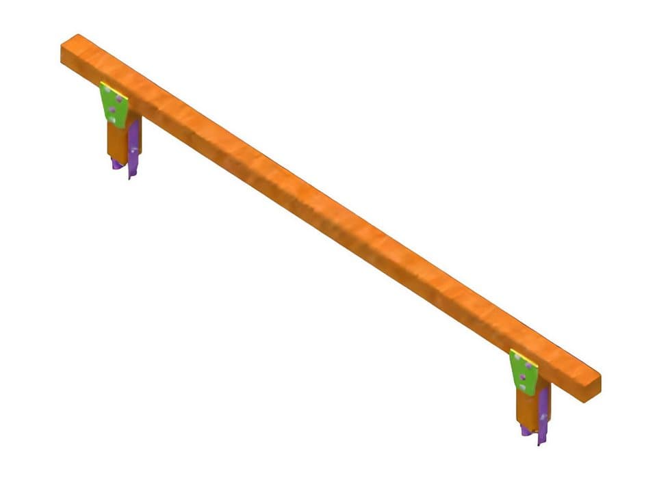 JVmoebel Gleichgewichtstrainer Schwebebalken aus Holz mit rutschfester Oberfläche für Kinder (Schwebebalken), Made in Europa - Bild 1