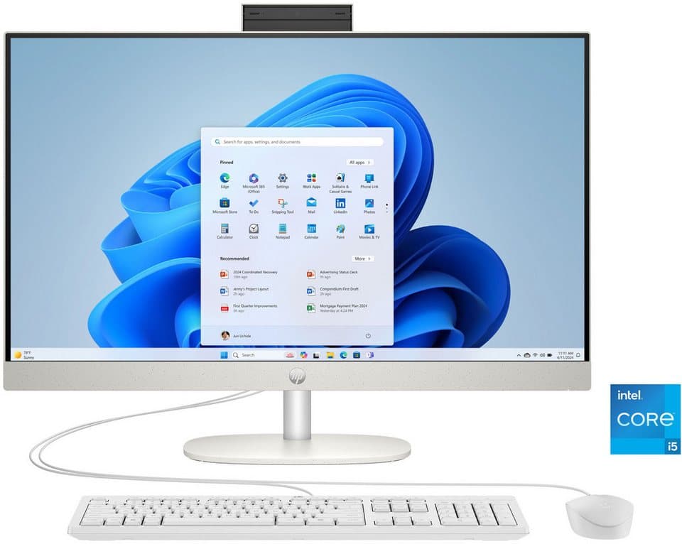 HP 27-cr0009ng All-in-One PC (27 Zoll, Intel Core i5 1335U, Iris® Xe, 16 GB RAM, 512 GB SSD) - Bild 1
