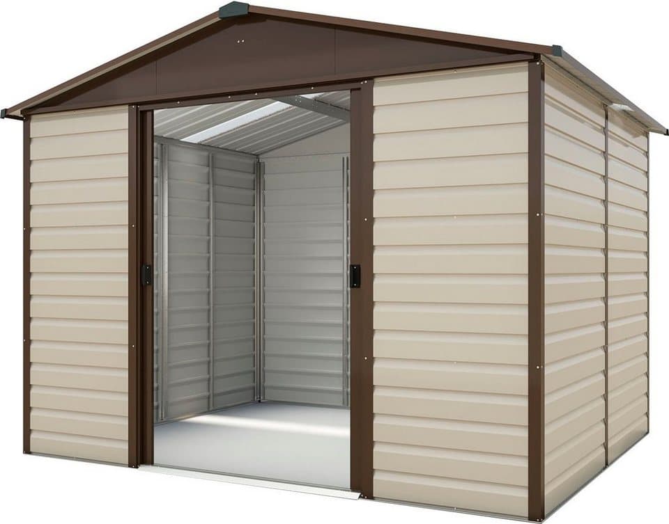 YARDMASTER Gerätehaus Brandenburg 108, BxT: 303x237 cm, Metall