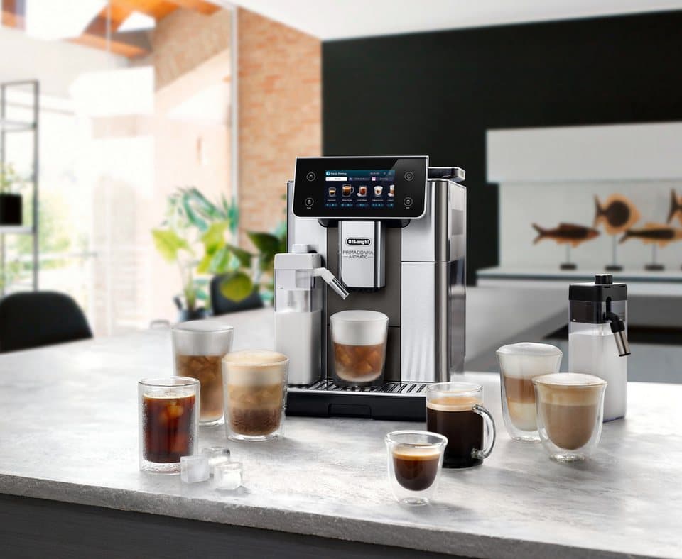 De'Longhi Kaffeevollautomat Primadonna Aromatic ECAM630.75.TM - 35 eiskalte & heiße Kaffeerezepte, Edles italienisches Design, Bean Adapt Technology, Cold Brew Rezepte - Thumbnail 9