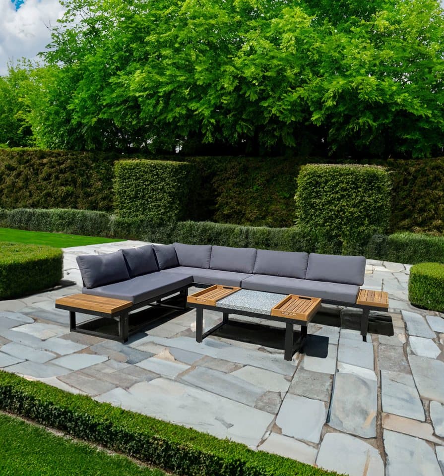 Garden Pleasure Gartenlounge-Set, Lounge-Gruppe »MERIDA«, 1 Ecklounge, Tisch LxB: 110x65 cm - Bild 1