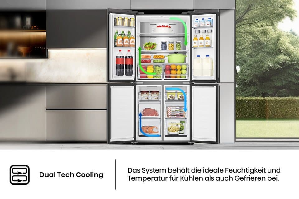 Hisense Multi Door RQ5P470SAFD, 178,5 cm hoch, 79,4 cm breit, MetalCooling Innenwand - Thumbnail 10