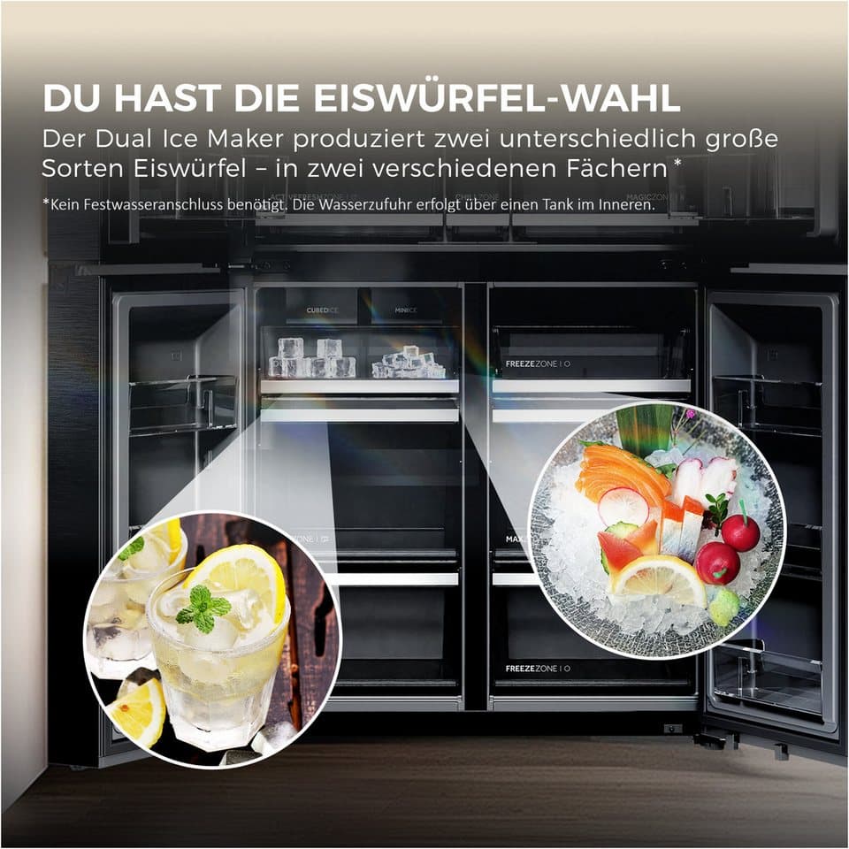 Haier Multi Door Horizon Collection HCW99F18DHMB, 182,5 cm hoch, 90,5 cm breit - Thumbnail 10